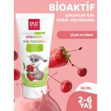 Splat Kids Doğal Diş Macunu 50 ml Vişne ve Çilek Aromalı 2-6 Yaş İçin Hipoalerjenik