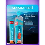 SPLAT Seyahat Seti: Biocalcium Diş Macunu 25 gr ve Ekstra Yumuşak Diş Fırçası ile Ağız Hijyeni - (Overwashed)Black-Checker