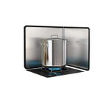 Splatter Guard, Anti Splatter Shield Guard Yağ Bariyeri Soba Sıçrama Pişirme Backsplash Koruyucu Paslanmaz Çelik Katlanır