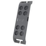SPN3180A/62 Akım Korumalı Priz 2400J 8'li (2m), Gri