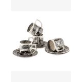 Spode Black Italian 4'lü Espresso Kahve Fincan Seti