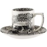 Spode Black Italian Porselen Espresso Fincanı - Standart