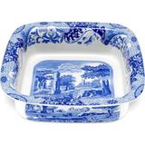 Spode Blue Italian Mavi Beyaz Porselen Servis Tabağı - Mavi - Beyaz - Standart