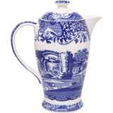 Spode Blue Italian Porselen Kahve Demliği - Mavi - Beyaz - Standart