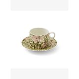 Spode x Morris & Co. Honeysuckle Porselen Çay Fincanı ve Tabak
