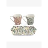 Spode x Morris & Co. Porselen Kupa & Melamin Tepsi Seti 180 ml