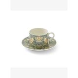 Spode x Morris & Co. Strawberry Thief Porselen Çay Fincanı & Tabak