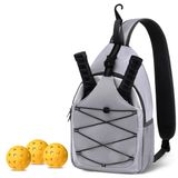 SPOENGRU Pickleball çantası Pickleball Paddle Bag Küçük Pickleball Çanta Kadınlar Erkekler için, Ayarlanabilir Pickleball Sling Çanta Çit Kancalı Su Şişesi Tutucu Pickleball Raket Raketi için