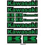 Sponsor Kawasaki Tasarımlı Ekipman Kask Motorsiklet Sticker Seti 01
