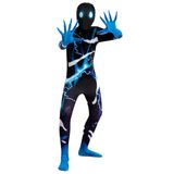 Spooktacular Creations Çocuklar için Korkunç Cadılar Bayramı Kostümü, Slenderman Skin Bodysuit, Skinsuit Boys, Siyah, X-Large( 12 - 14 yr )