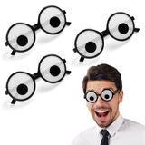 Spooktacular Creations Google Eyes 3 adet Cadılar Bayramı Gözlüğü, Komik Gözlük, Sallanan Gözlük, Çocuklar, Erkekler, Kadınlar için Aptal Gözlük, Cadılar Bayramı Partisi Komik Kostüm Aksesuarı