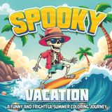 Spooky Vacation Coloring Book: A funny and frightful summer coloring journey