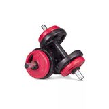 Spor 10 Kg(2 X 5Kg) Grip Plate Dumbbell Set Kırmızı Siyah