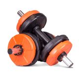 spor 16 Kg Dambıl Seti Turuncu-siyah 6 In 1 Fitness Set