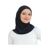Spor Başörtüsü Kadın Hazır Giyim Türban Viskon Eşarp Şal Lacivert
