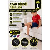 Spor Byfit 0,25 kg (250 Gr.) Fizik Tedavi Rehabilitasyon Kuvvet ve Güç Egzersizleri Için Kum Bilek Ağırlığı - Tek Parça - Siyah