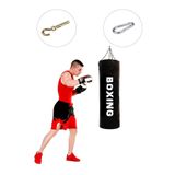 Spor Byfit 120 cmx35 cm Hazır Dolu Boks Kum Torbası + Tavan Askı Kancası