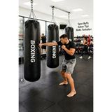 Spor Byfit 150 x 40 cm Professional Salon Tipi Özel Boks Kum Torbası - Siyah