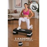 Spor Byfit 3 Kademeli Fitness Step Tahtası + Atlama İpi