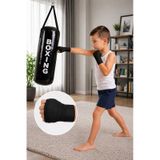 Spor Byfit 4-12 Yaş Çocuk Boks Torbası + Boks Bandajı + Askı Kancası Siyah