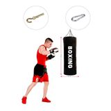 Spor Byfit 80 cm x 30 cm Hazır Dolu Boks Kum Torbası + Tavan Askı Kancası