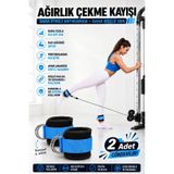 Spor Byfit Ayak Bilek Kayışı D-Ring Ağırlık Çekiş Aparatı - MAVİ mavi