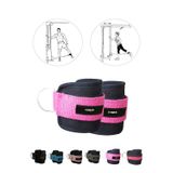 Spor Byfit Ayak Bilek Kayisi D-Ring Fitness Agirlik Cekis Aparati - Fusya