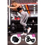 Spor Byfit Ayak Bilek Kayışı D-Ring Fitness Ağırlık Çekiş Aparatı Ve 1 Kg Dambıl Set