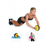 Spor Byfit Karın Kası Egzersiz Tekeri + Pilates Denge Topu - 2'li Set