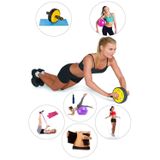 Spor Byfit Karın Kası Tekeri + Pilates Topu + Denge Topu + Band + Atlama Ipi + Termal Kemer-7'li Set