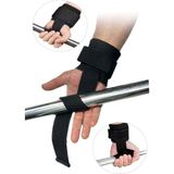 Spor Byfit Pro Lifting Straps Bileklik Destekli Ağırlık Kaldırma Kayışı - Standart - Siyah