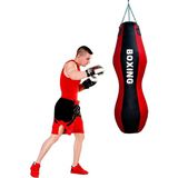Spor Byfit Salon Tipi Özel Tasarım Mma Boks Torbası - Kırmızı - Siyah