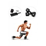 Spor Byfit Siyah El Veya Ayak Bileği Ağırlığı + 1 kg Dambıl Set Hediyeli - 1 kg x 2 Adet