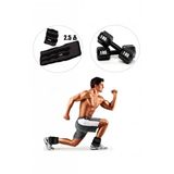 Spor Byfit Siyah El Veya Ayak Bileği Ağırlığı + 1 kg Dambıl Set Hediyeli - 2,5 kg x 2 Adet