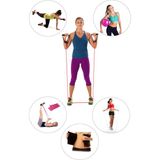 Spor Byfit Yüksek Sert Tutacaklı Direnç Lastiği + Denge Topu + Band + Atlama Ipi + Kemer - 5'li Set