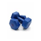 Spor Dambıl 2 Kg X 2 Adet Deluxe Pvc Kaplama Plastik Dumbell 1 Çift Dm2