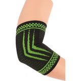 Spor Dirsek Koruyucu Bandaj Termal Destek Kompresyon Elastik Ayarlanabilir N804 - Standart - Yeşil - Siyah