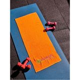 Spor Fitness Havlusu 40x100 Cm Pamuklu Turuncu
