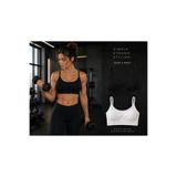 Spor İp Askı Fitilli Kadın Pedli Bralet Sütyen 2'Lİ Paket Siyah - Beyaz Beyaz - Siyah 85