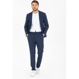 Spor Ipli Erkek Takim Elbise Slim Fit Yazlik Full Likrali - 46 - Lacivert