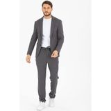 Spor Ipli Erkek Takim Elbise Slim Fit Yazlik Full Likrali - 54 - Gri