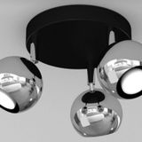 spor led avize hareketli başlık panasonıc gün ışığı ampullü küre led spot üçlü krom başlıklı MYL0035142