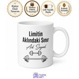 Spor Salonuna Gidenlere Motivasyon Kupası Fitness Hediye Baskılı Kupa Bardak