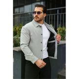 Spor Şık Rahat Kumaş Düğmeli Mevsimlik Ceket