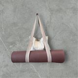 Spor ve Casual Kullanım Için Denim Yoga Matı Bölmeli Çanta / El Yapımı & Dayanıklı - Ekru
