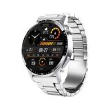 Spor Watch Klasik Arama Yapan Erkek Akıllı Saat Android&ios Huawei Iphone Samsung Uyumlu Kol Saati 8 gumus-metal-kordonlu