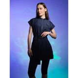 Spor Yarım Kol Yarı Kapalı Mayo - Lacivert - 2XL