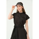 Spor Yarım Kol Yarı Kapalı Mayo - Siyah - 3XL