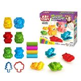 Spor35 03550 Dede, 3D Hayvanlar Hamur Set 200 gr / +3 yaş Kız Erkek Çocuk Oyuncak Eğitici Oyuncaklar