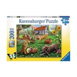 Spor35 128280 Bahçede 200 parça XXL Ravensburger Puzzle Kız Erkek Çocuk Oyuncak Eğitici Oyuncaklar